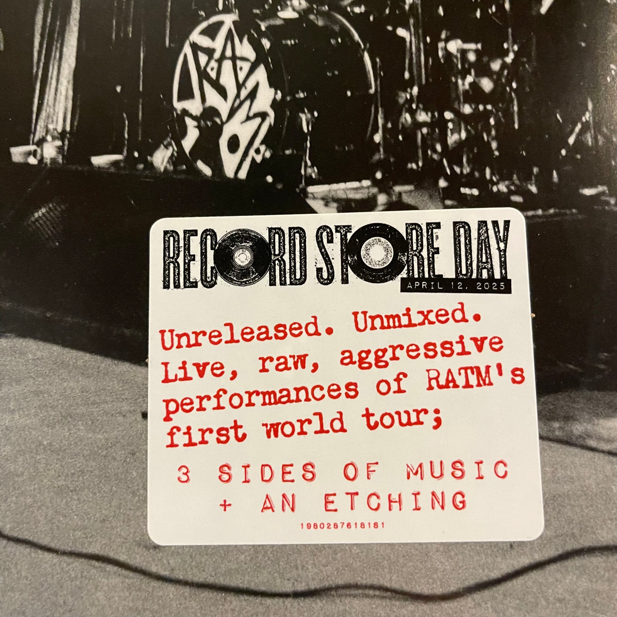 RAGE AGAINST THE MACHINE - LIVE ON TOUR 1993 [RSD25] (2xLP