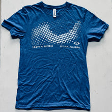 Load image into Gallery viewer, 10,000 Hz DOT MURAL T-SHIRT (ROYAL BLUE w/ WHITE)