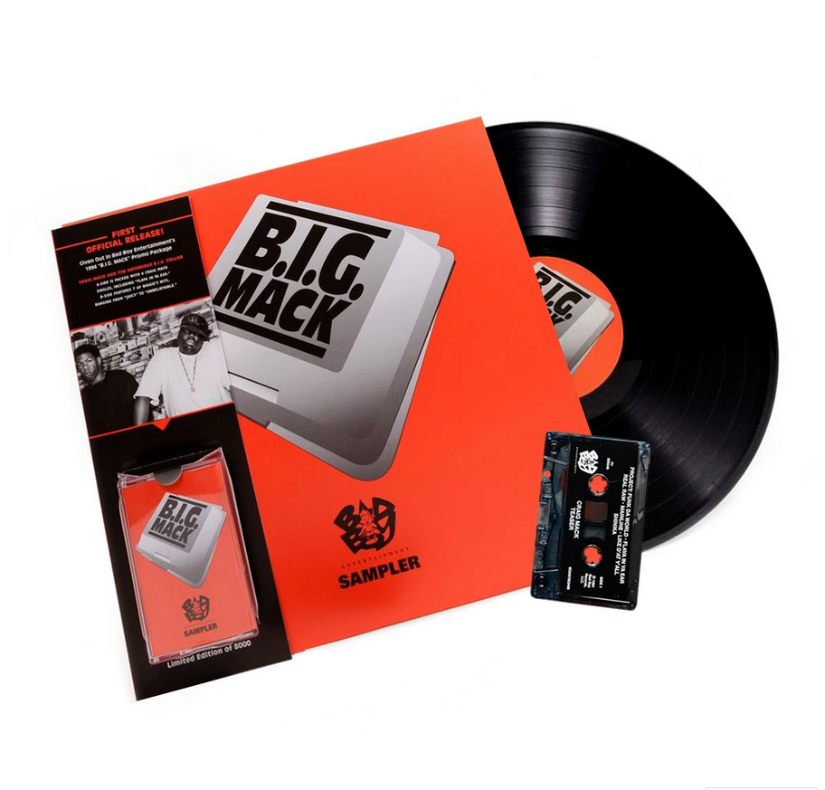 B.I.G. MACK - BAD BOY SAMPLER (LP+CASSETTE) – 10,000 Hz Records