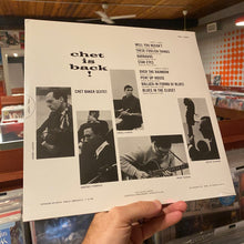 Load image into Gallery viewer, CHET BAKER SEXTET - CHET IS BACK! (SPEAKERS CORNER LP)
