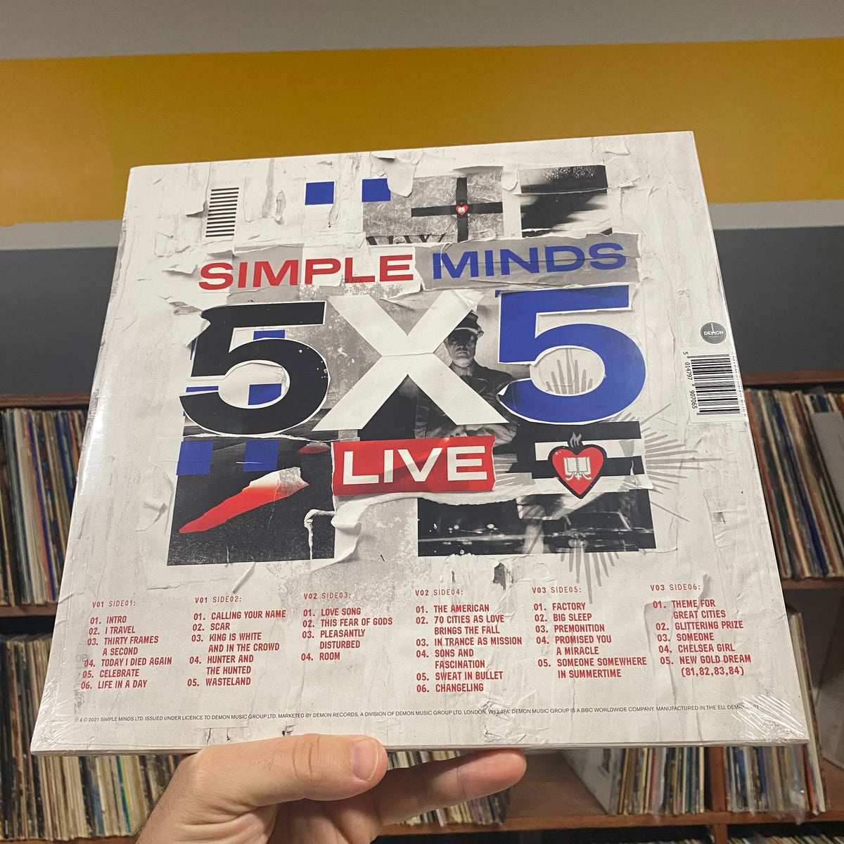 SIMPLE MINDS - 5 x 5 LIVE (3xLP) – 10,000 Hz Records