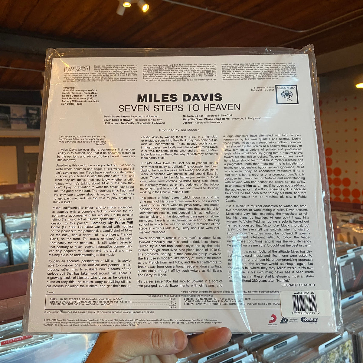 MILES DAVIS - SEVEN STEPS TO HEAVEN (ANALOGUE PRODUCTIONS 2xLP