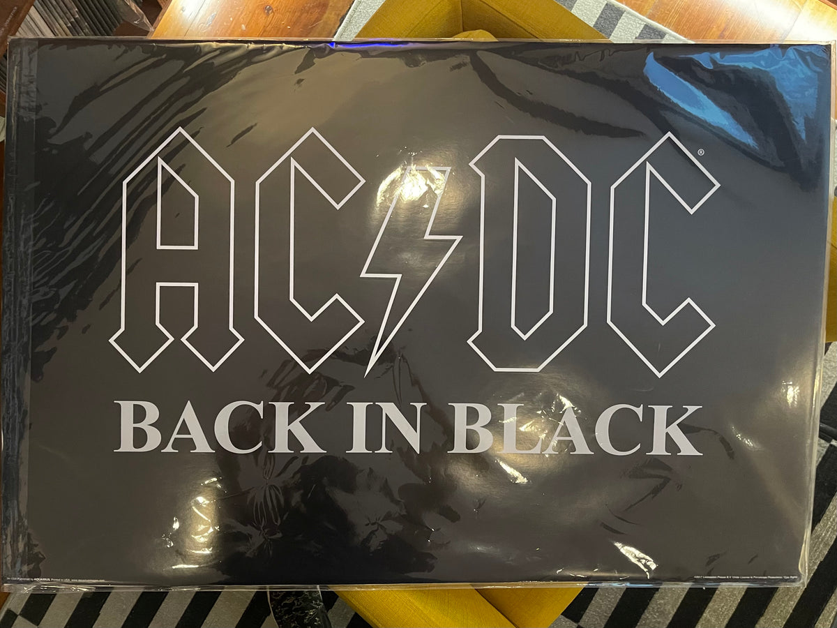AC/DC - BACK IN BLACK (POSTER) – 10,000 Hz Records