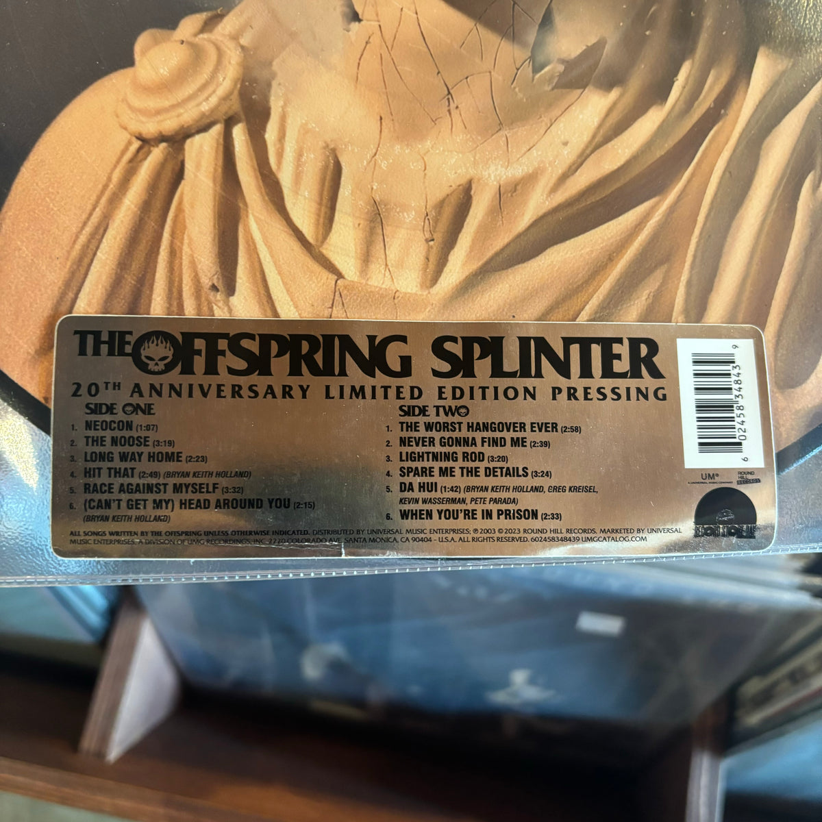 THE OFFSPRING - SPLINTER (20th ANNIVERSARY) [RSD24] (PIC DISC LP ...