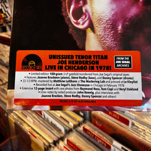 Load image into Gallery viewer, JOE HENDERSON - CONSONANCE: LIVE AT THE JAZZ SHOWCASE [RSD26] (3xLP)
