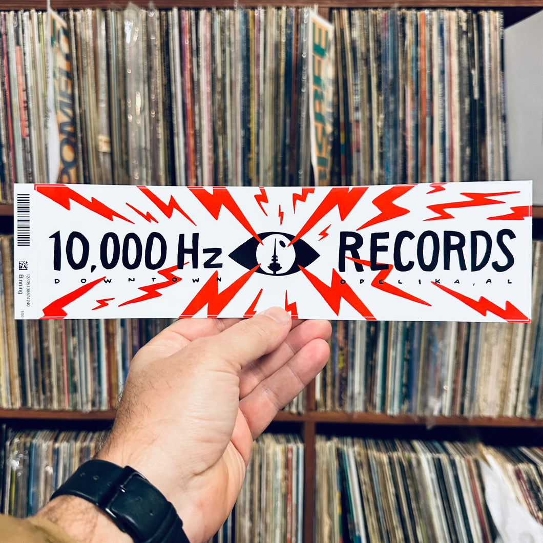 10,000 Hz BUMPER STICKER