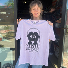 Load image into Gallery viewer, TWIN THOUSAND Hz T-SHIRT [ORCHID w/ BLACK]
