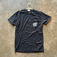 Load image into Gallery viewer, 10,000 HZ RECORDS POCKET TEE [BLACK W/ GRAY]
