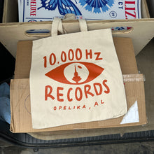 Load image into Gallery viewer, 10,000 Hz LOGO TOTE (Natural/Orange)
