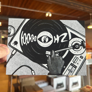 TURNTABLE POSTCARD