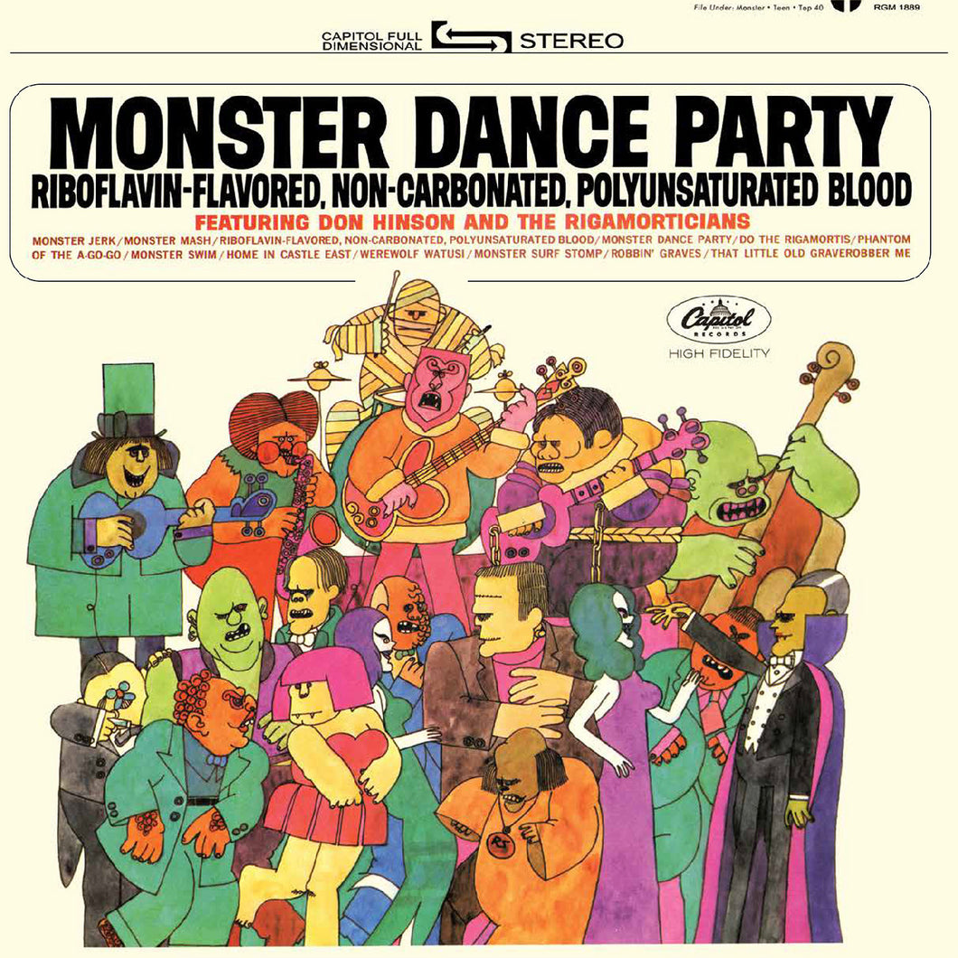 DON HINSON & the RIGAMORTICIANS - MONSTER DANCE  PARTY (LP)