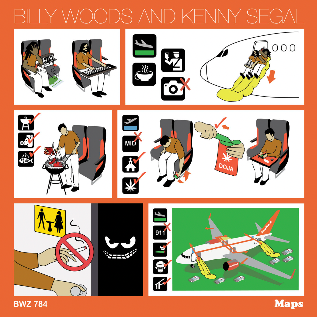 BILLY WOODS / KENNY SEGAL - MAPS (LP) – 10,000 Hz Records