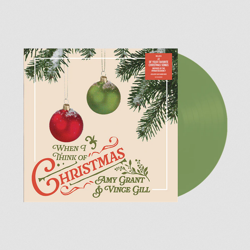 AMY GRANT & VINCE GILL - WHEN I THINK OF CHRISTMAS (LP)