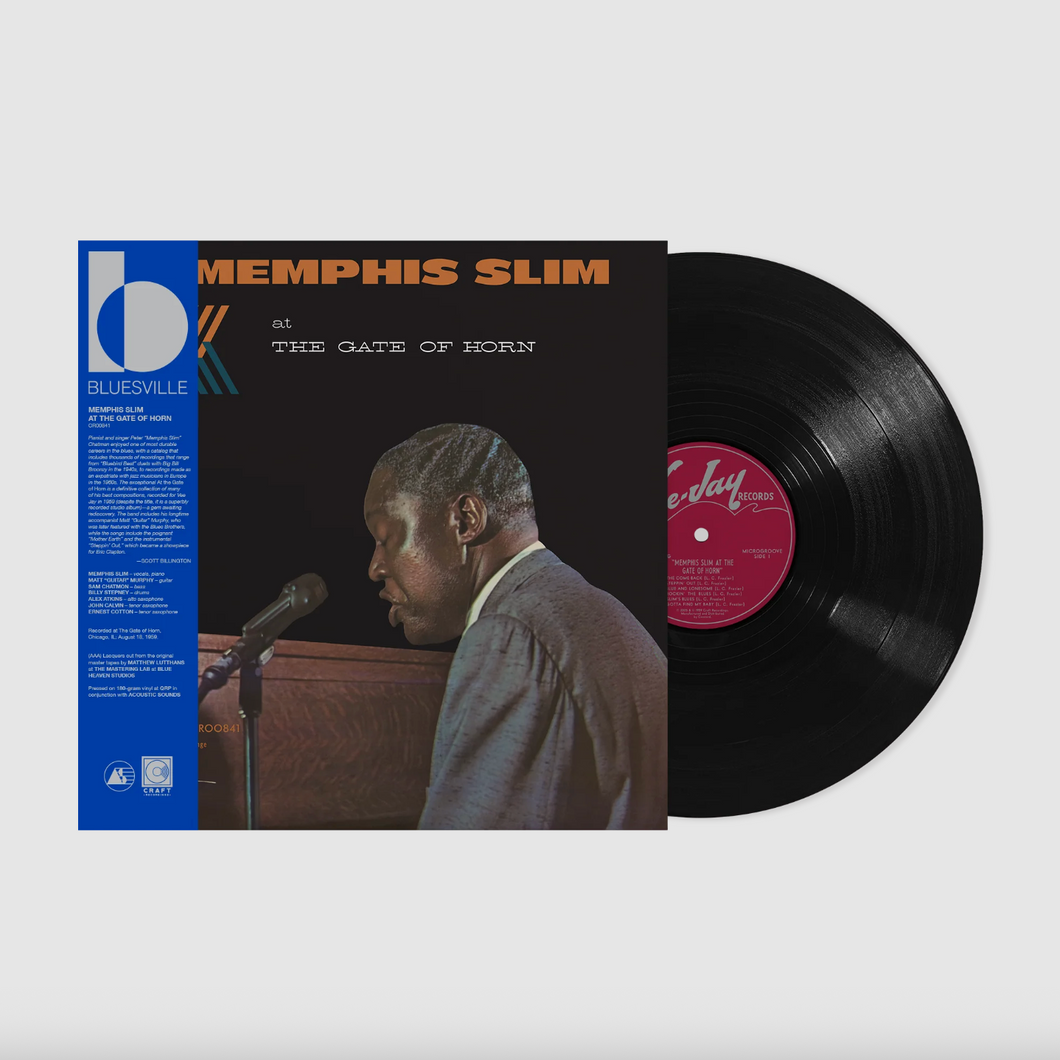 MEMPHIS SLIM - AT THE GATE OF HORN (BLUESVILLE ACOUSTIC SOUNDS SERIES LP)