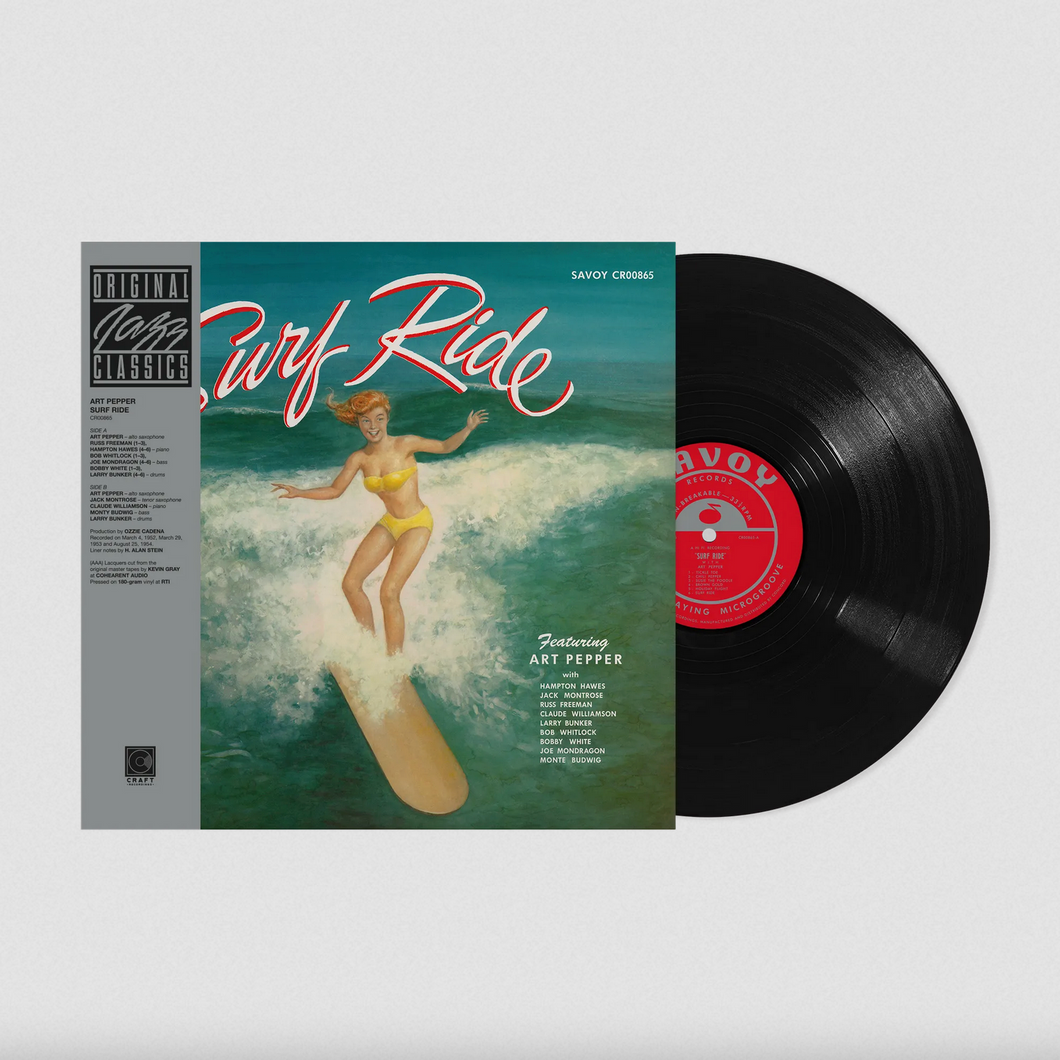 ART PEPPER - SURF RIDE (ORIGINAL JAZZ CLASSICS SERIES LP)