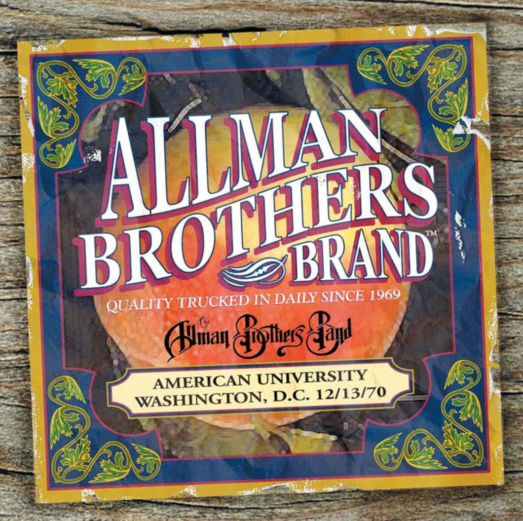 ALLMAN BROTHERS BAND - AMERICAN UNIVERSITY WASHINGTON, D.C. 12/13/70 (2xLP)