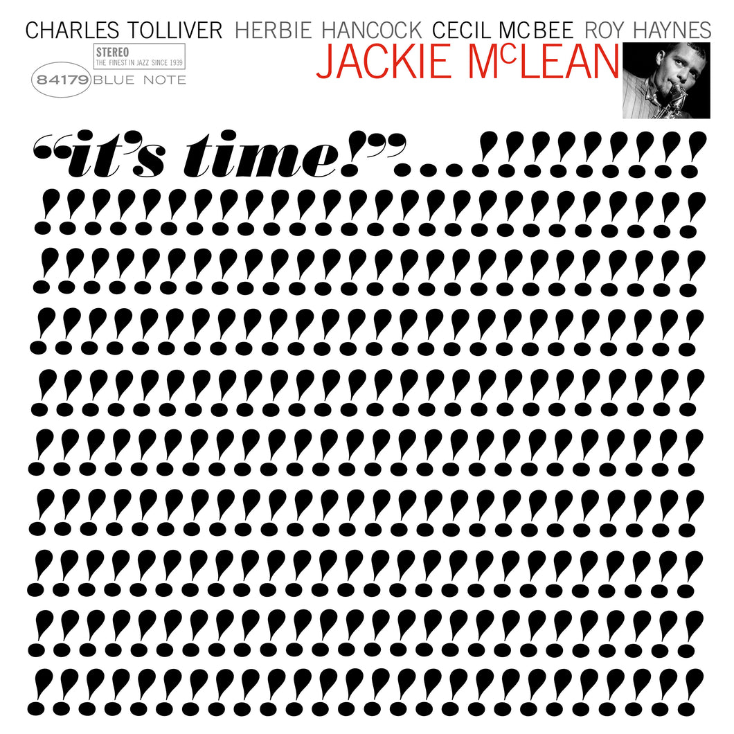 JACKIE MCLEAN - IT'S TIME (TONE POET LP)