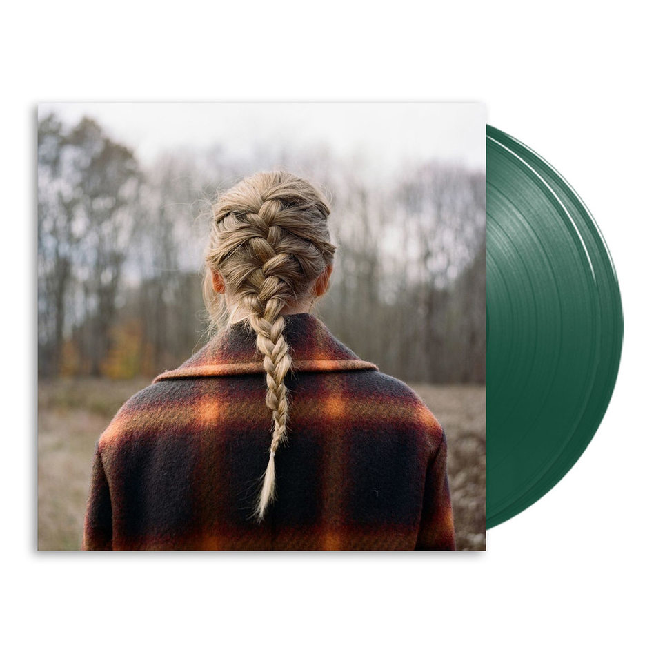 Taylor Swift Evermore green vinyl top record