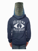 Load image into Gallery viewer, 10,000 Hz FULL-ZIP HOODIE [PACIFIC BLUE w/ GRAY INK]
