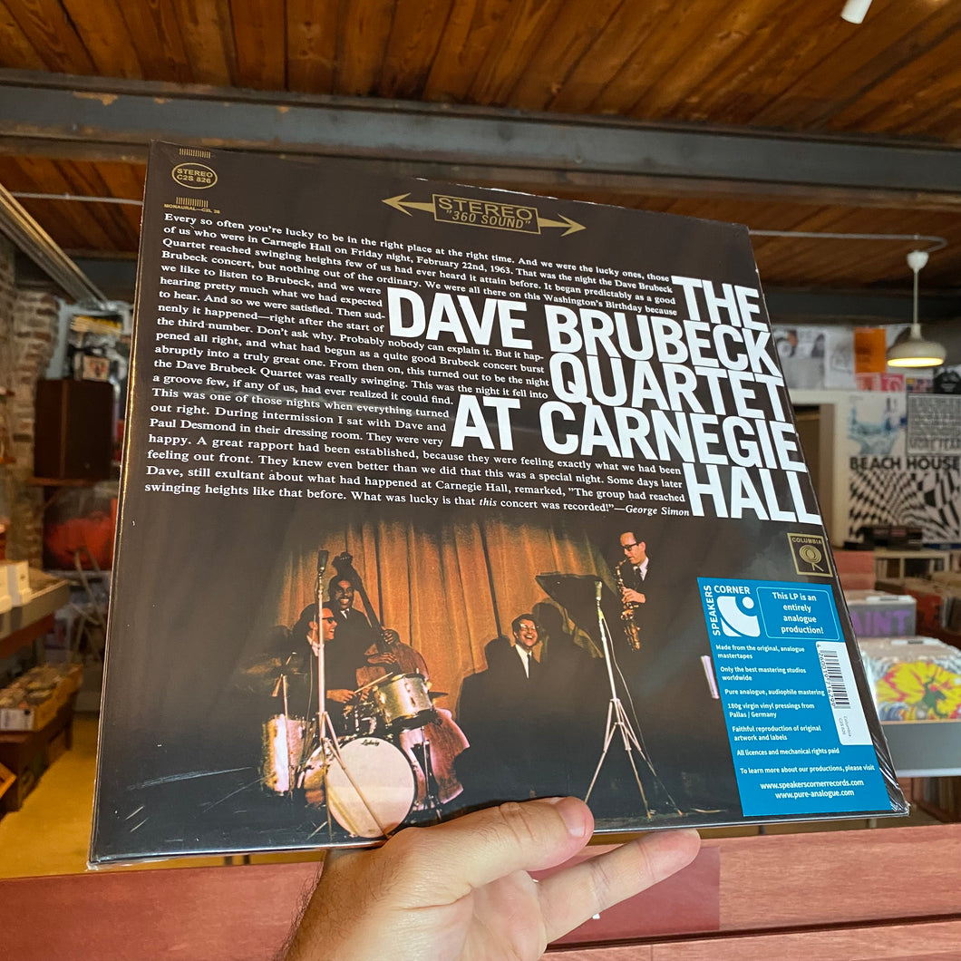 DAVE BRUBECK QUARTET - AT CARNEGIE HALL (SPEAKERS CORNER 2xLP)