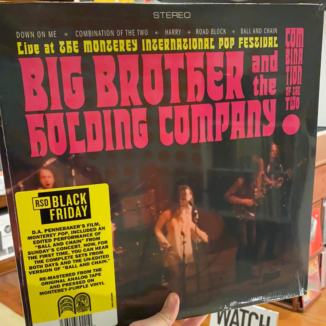 BIG BROTHER & the HOLDING COMPANY featuring JANIS JOPLIN - COMBINATION OF THE TWO: LIVE AT THE MONTEREY INTERNATIONAL POP FESTIVAL (LP)