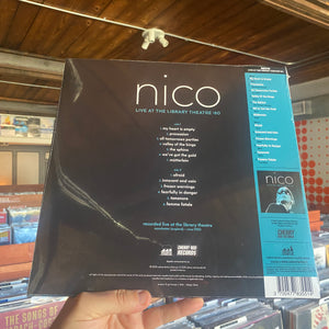 NICO - LIVE AT THE LIBRARY THEATRE '80 (LP)